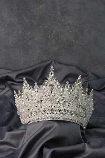 Hayalperest boncuk Paris High Intensive Bridal Henna Crown - Bead Embroidered