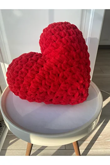Alize Puffy Puffy Heart Pillow with Lining Inside