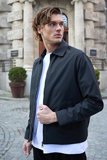 Danger Men's Waterproof Seasonal Black Jacket Coat