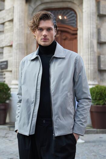 Danger Men's Waterproof Seasonal Gray Jacket Coat