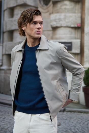 Danger Men's Waterproof Seasonal Beige Jacket Coat