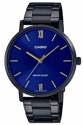 Casio Black Navy Blue Color Men's Wristwatch