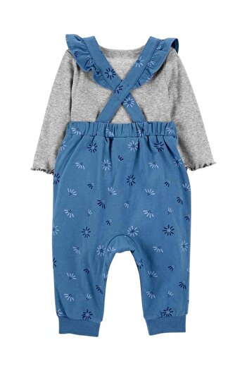 Carter's Carters Kız Bebek 3'lü Salopet Set