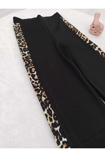 Store Palazzo Yan Leopar Desenli Kız Çocuk Eşofman Altı