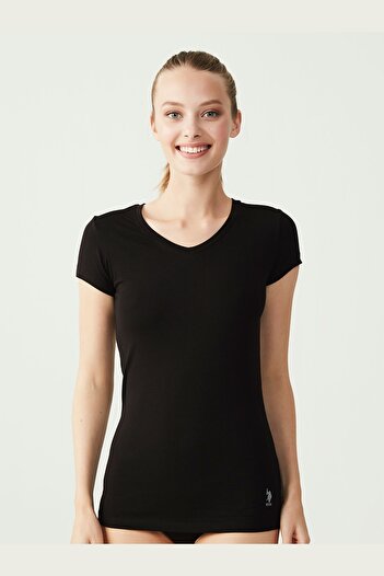 U.S. Polo Assn. WOMEN'S V-NECK T-SHIRT