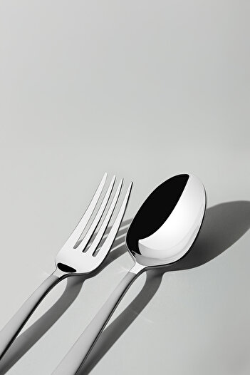 Nehir Sea Satin Cutlery Set for 6 People - 30 Pieces