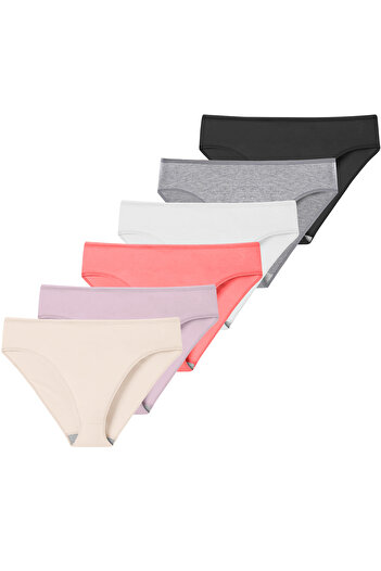 GIORGINA FERRI Lycra Box of 6 Premium Slip Panties Laura G-006 B