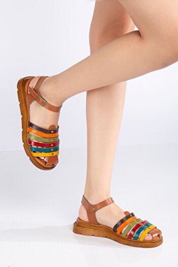 MaskButik Holly Genuine Leather Sandals - Variable