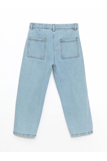 LC Waikiki Beli Ayarlanabilir Cicekli Kiz Cocuk Jean Pantolon - S55140Z1