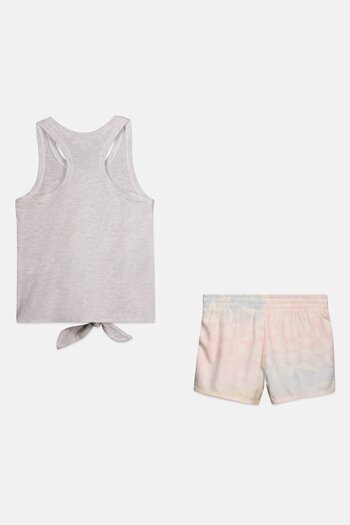 Puma Kids Girl 2 Pieces Brand Logo Top And Bottom Set, Multicolor