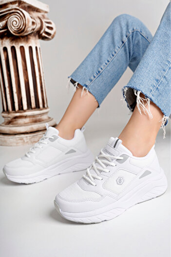 McDark Women's Sneaker White Color Sneakers