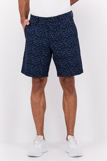 Perry Ellis Men Allover Print Basic Shorts, Navy