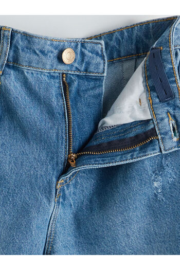 LC Waikiki Beli Ayarlanabilir Lastikli Kiz Cocuk Jean Pantolon - W4M632Z4