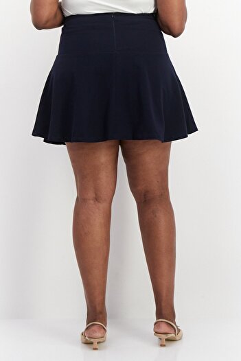 Tommy Hilfiger Women Plain Mini Skirt, Navy Blue
