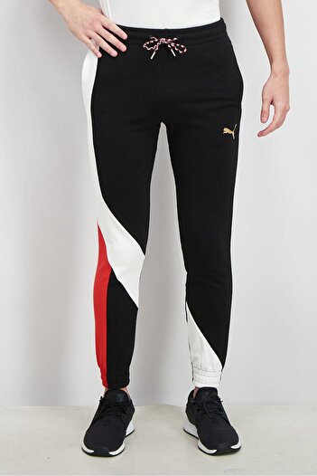 Puma Men Sportswear Fit Drawstring Jogger Pants, Black