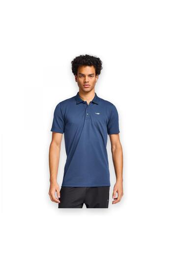 Lescon Ανδρικό μπλουζάκι 25s1275 με κοντό μανίκι Polo Neck T Navy Blue