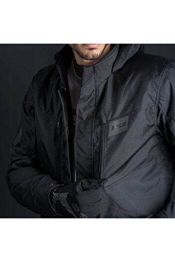 LS2 Metropolis evo 4 season waterproof motorcycle jacket black