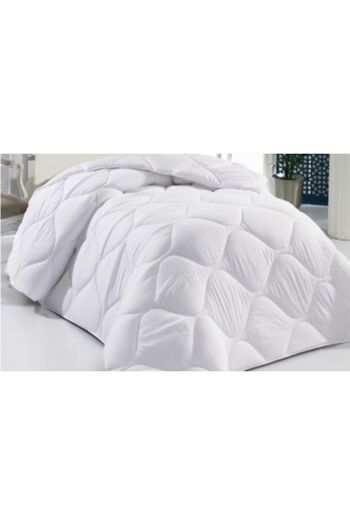 VAVEY White Diamond Patterned Cotton Single Quilt