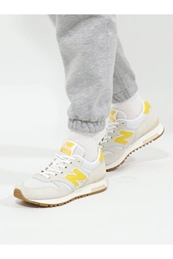 New Balance 565 Γυναικεία Λευκά Κίτρινα Αθλητικά Παπούτσια Casual Αθλητικά Παπούτσια