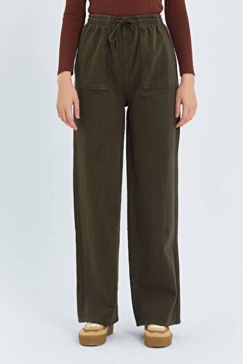 Leila Gabardine Fabric Palazzo Pants