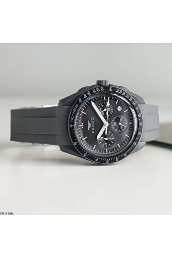 FERRO Fm11401U Silicone Band Unisex Wristwatch