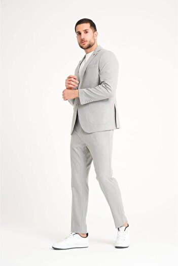 ACTIVE MODA Straight Slim Fit Drawstring Men Suit