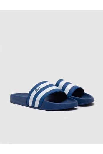 Cabani Blue - White Men's Slippers