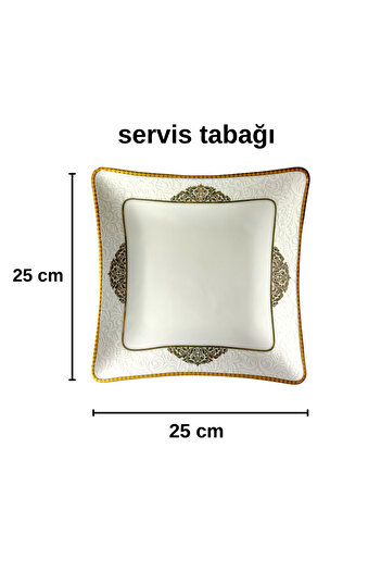 Pars 6 Kişilik Porselen Gold Yemek Takımı 24 Parça Yetkili Satıcı Yeni Gün Kırık Parça Tedarik Edilir