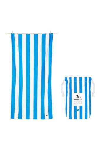 Dock & Bay QUICK DRY TOWELS - BONDI BLUE - LARGE