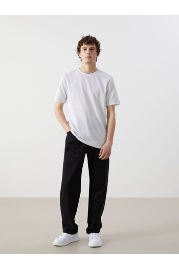 LC Waikiki Timeless Recommendations from Timeless Store |   Crew Neck Short Sleeve Men's Textured T-Shirt