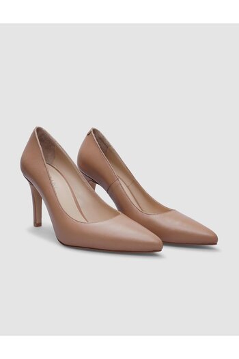 Cabani Genuine Leather Mink Women's Heeled Shoes