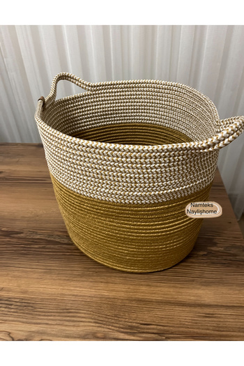naylişhome 30Cm-30Cm Gift Basket with Dowry Handle - Multi-Purpose Organized