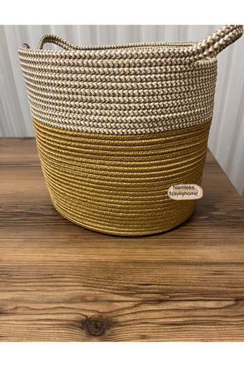 naylişhome 30Cm-30Cm Gift Basket with Dowry Handle - Multi-Purpose Organized