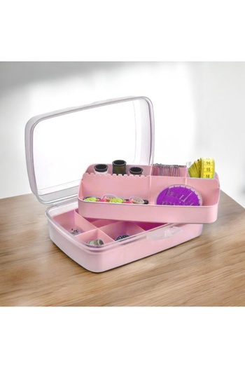 HOLLYHOME Premium Organized Box Sewing-Organizer Bead Storage Box 2L