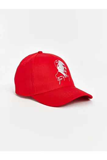 LC Waikiki LCW ACCESSORIES Ataturk Printed Girls' Cap Hat