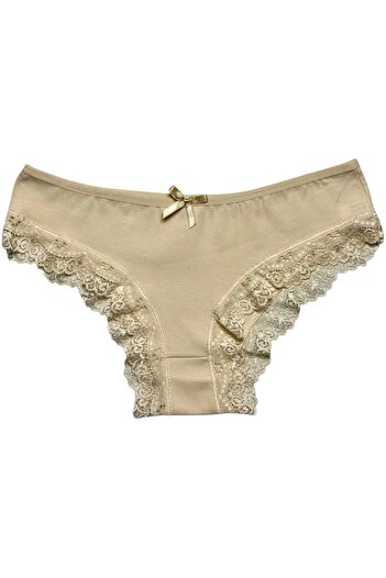 Gizli Butik Жіночі бавовняні бікіні трусики з мереживними деталями