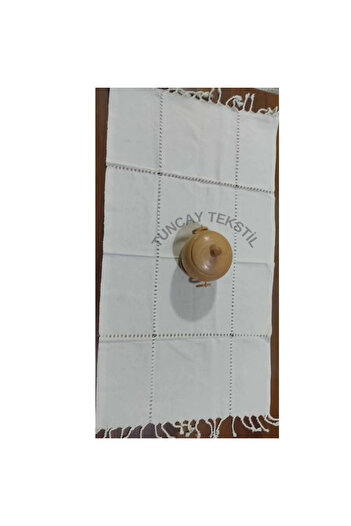 TUNCAY TEKSTİL hand-woven linen needle work runner