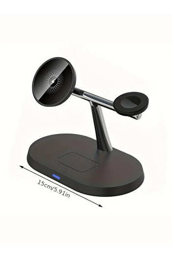 Halımax Kablosuz Şarj Aleti apple watch airpods Led Hızlı Şık Şarj Standı İstasyonu Iphone Android Hediyelik