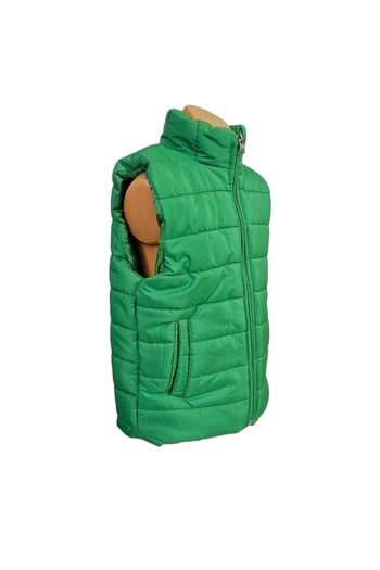 Mnk Baby&Kids Αγόρι χωρίς κουκούλα Trend Puffer Γιλέκο με τσέπες M00708 ΠΡΑΣΙΝΟ