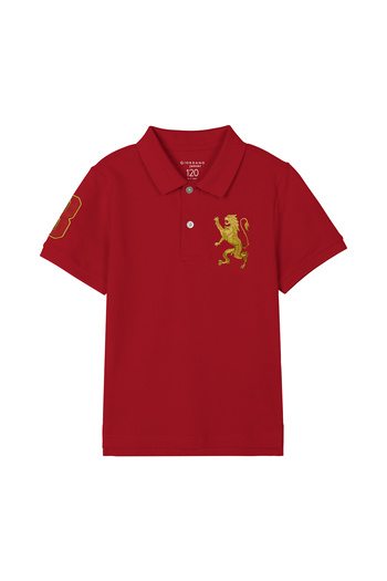 Giordano Junior Embroidery Short Sleeve Bold Polo