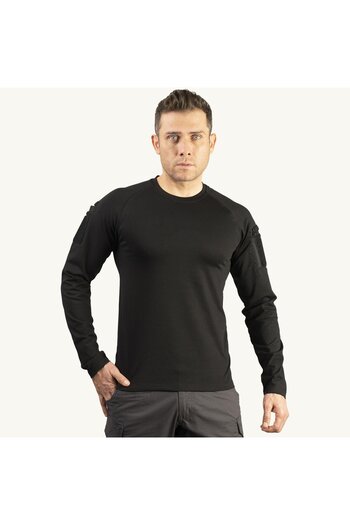 Wolftrap Tactical Beldaran Pocketed Long Sleeve Tactical T-Shirt Black