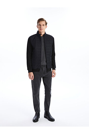 LC Waikiki Lcwaikiki Basic Standard Fit Stand Collar Men's Coat