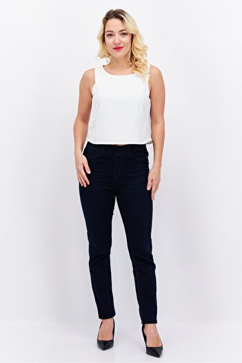 Esprit Women Round Neck Sleeveless Solid Crop Top, White