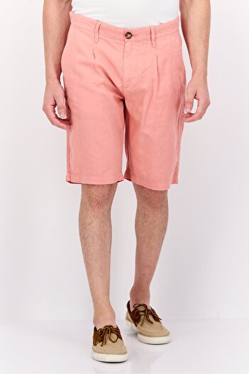Pepe Jeans Men Relaxed Fit Plain Basic Shorts, Pink