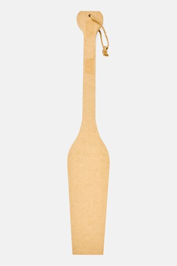 Muy Mucho Wooden Decorative Paddle, White Combo