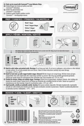COMMAND ™ Utility Hook X-Large 17010 1HK+2S/PK