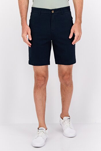 Perry Ellis Men Plain Chino Shorts, Navy