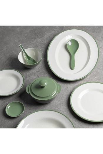 cc bin shihon Premium Melamine Dinner Set 40 Pieces Service for 6 Melamine Plates Set Healthy Melamine Dinner Set