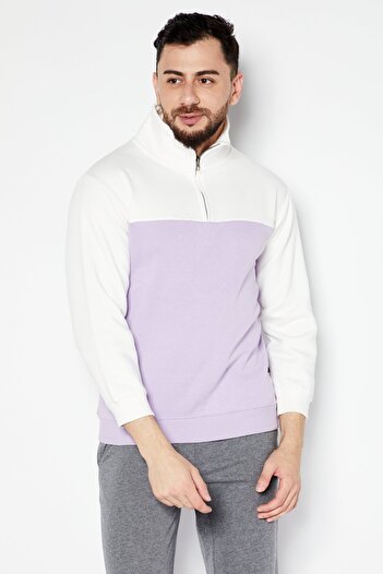 French Connection Men Round Neck Brand Logo Long Sleeves Sweatshirt, White