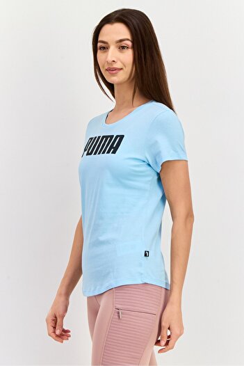 Puma Women Sportswear Fit Short Sleeve Outdoor Top, Sky Blue